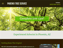 Tablet Screenshot of phxtreeservice.com